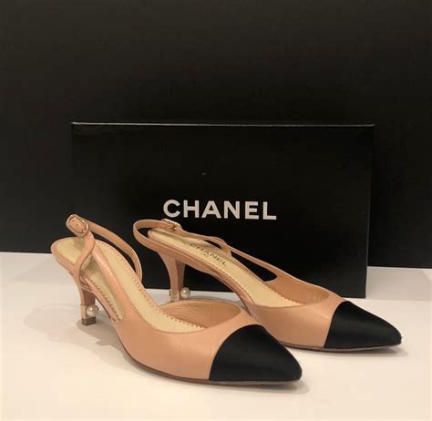 chanel pumps saks|Chanel flat heel shoes.